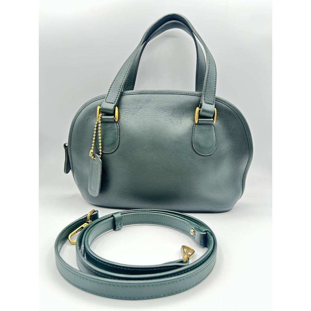 Wako Leather Ware Dark Green Leather Satchel Crops Body Pelham Zip